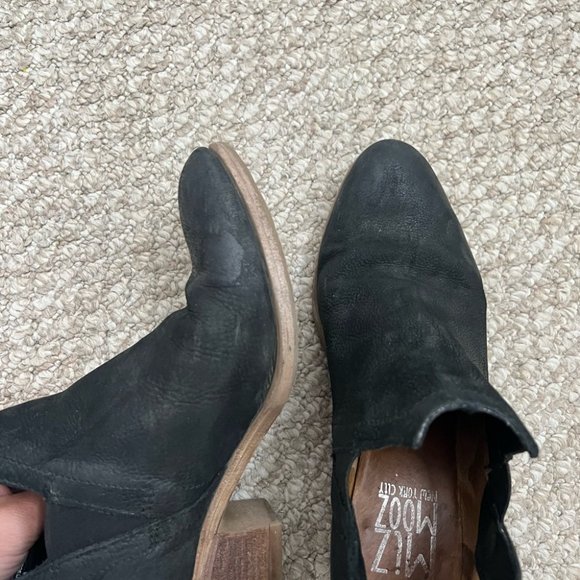 Miz mooz black ankle booties boots size 39 leather - Picture 11 of 13